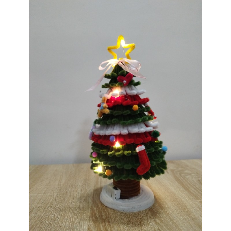 Thông noel bằng kẽm nhung 25220