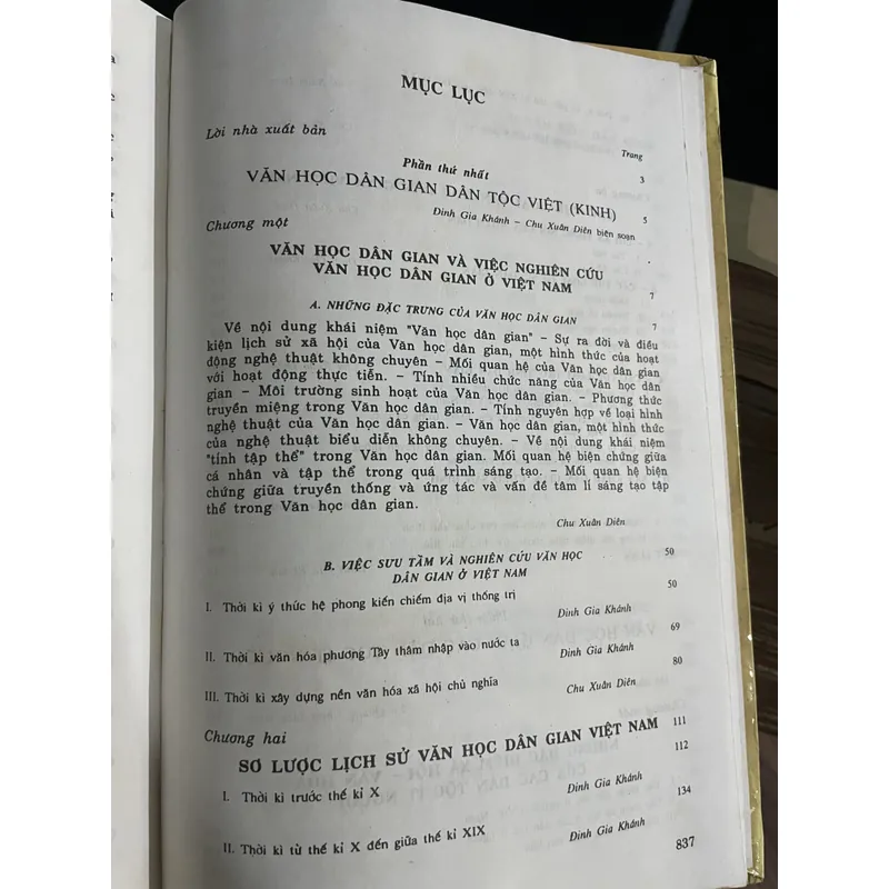 Văn học dân gian Việt Nam  - ĐINH GIA KHÁNH ,  CHU XUAN DIỆN - VÕ QUANG NHƠN- 840 trang  737839