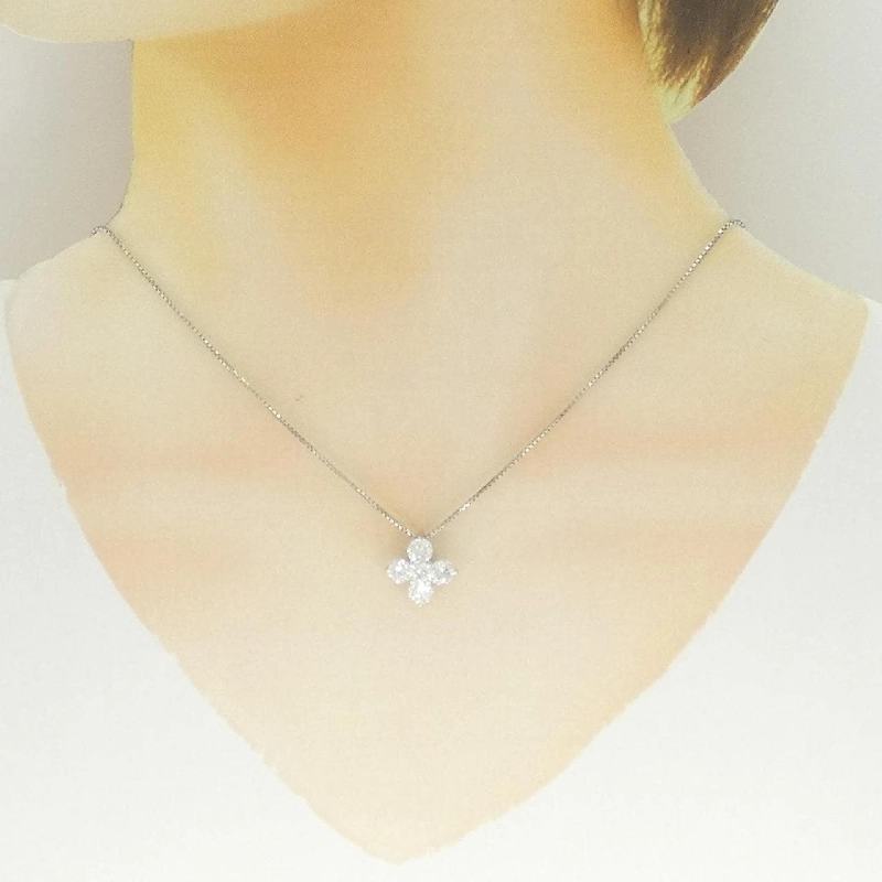 Dây chuyền kim cương hoa PT900/PT850 2.013CT - Hàng hiệu Authentic 857117