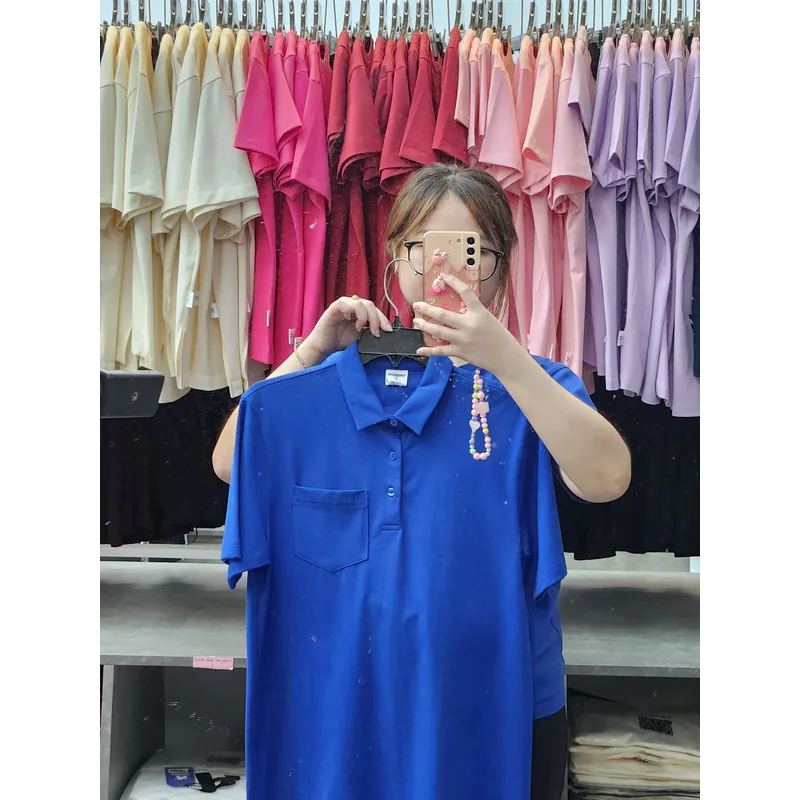 Áo thun polo xanh bích 594557