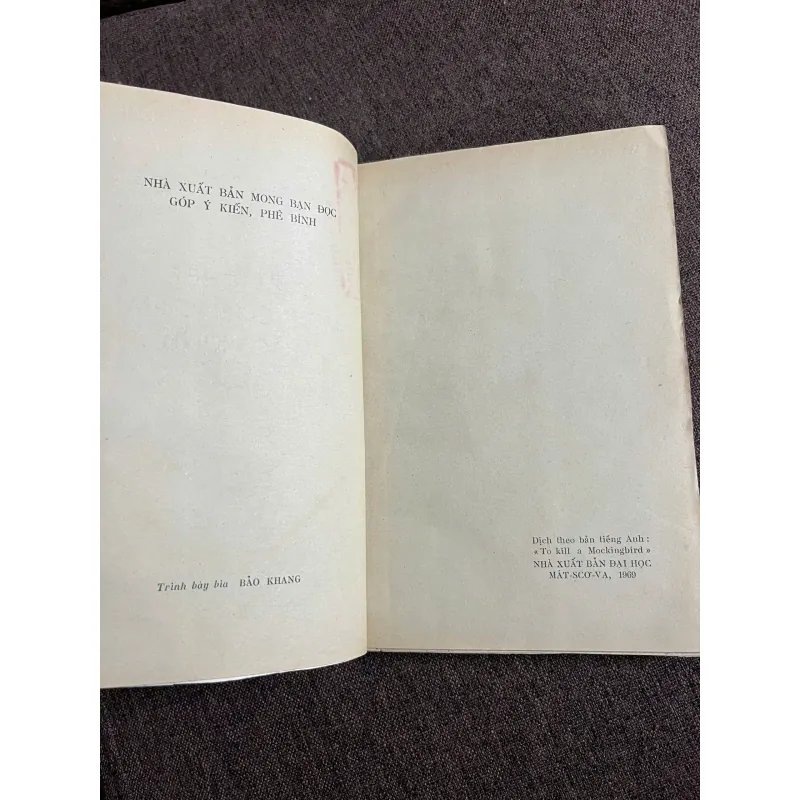 Giết Chết Một Con Chim Mốc-Kinh — Tác giả: Harper Lee 926641