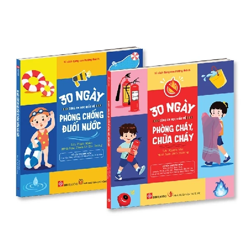 30 Ngày Cùng Em Học Hiểu Về - Phòng Cháy, Chữa Cháy + Phòng Chống Đuối Nước (Bộ 2 Cuốn) - Nhiều Tác Giả 454348