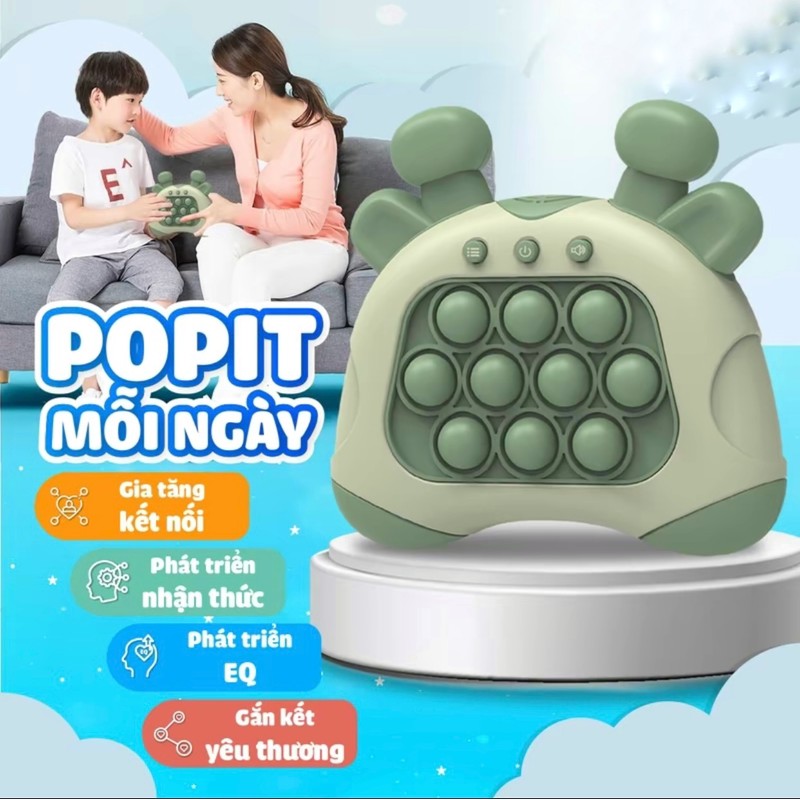 [Tặng 3 pin] Máy game Popit điện tử 200lv luyện nhanh mắt nhanh tay,rèn khả năng tập trung 178088