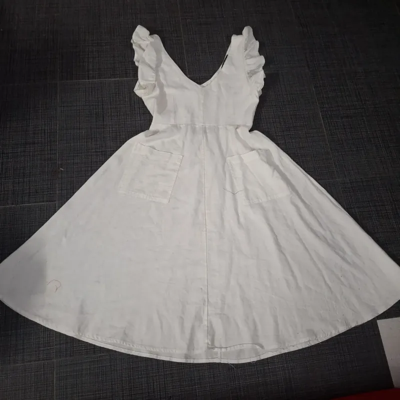 Đầm trắng zara 573081