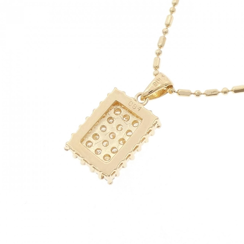 K18YG Dây chuyền kim cương 0.64CT - Hàng hiệu Chính hãng 860202