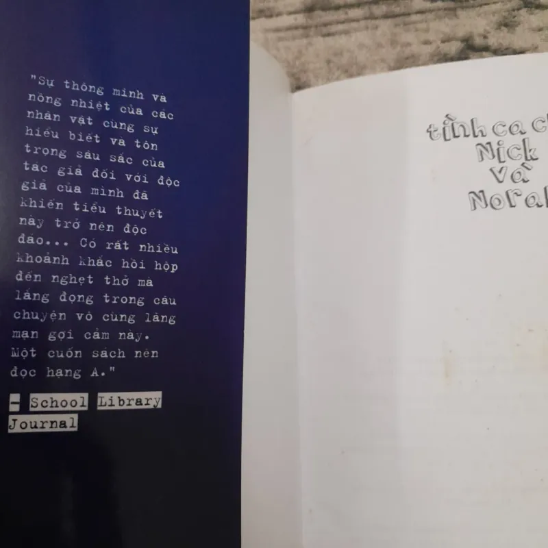 Tiểu thuyết Tình ca cho Nick và Norah. Tg Rachel Cohn & Levithan 763691