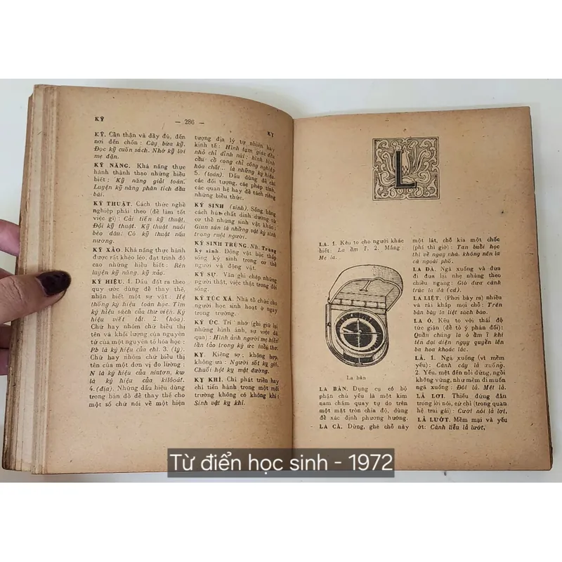 TỪ ĐIỂN HỌC SINH 1972 - tranh in màu 702742