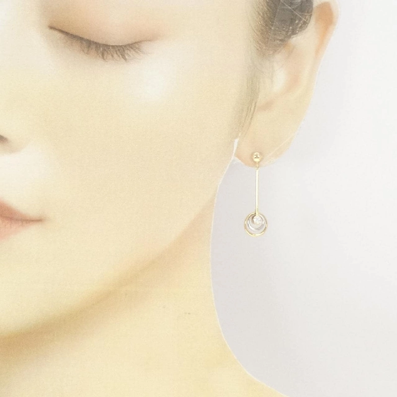 K18YG/K18WG Bông tai kim cương - Hàng hiệu Chính hãng 870626