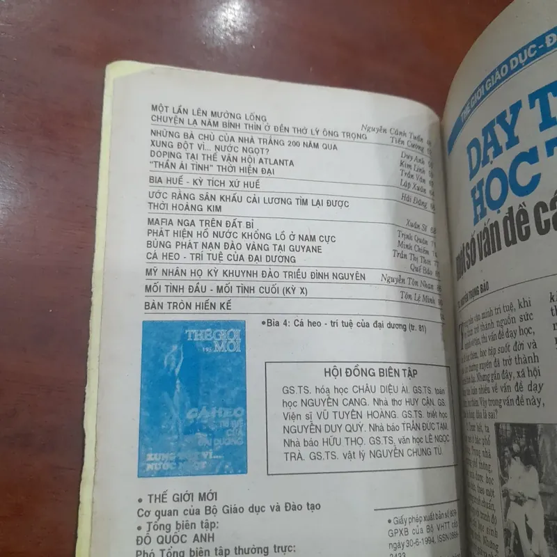 THẾ GIỚI MỚI số 195 ngày 29.7.1996 594434