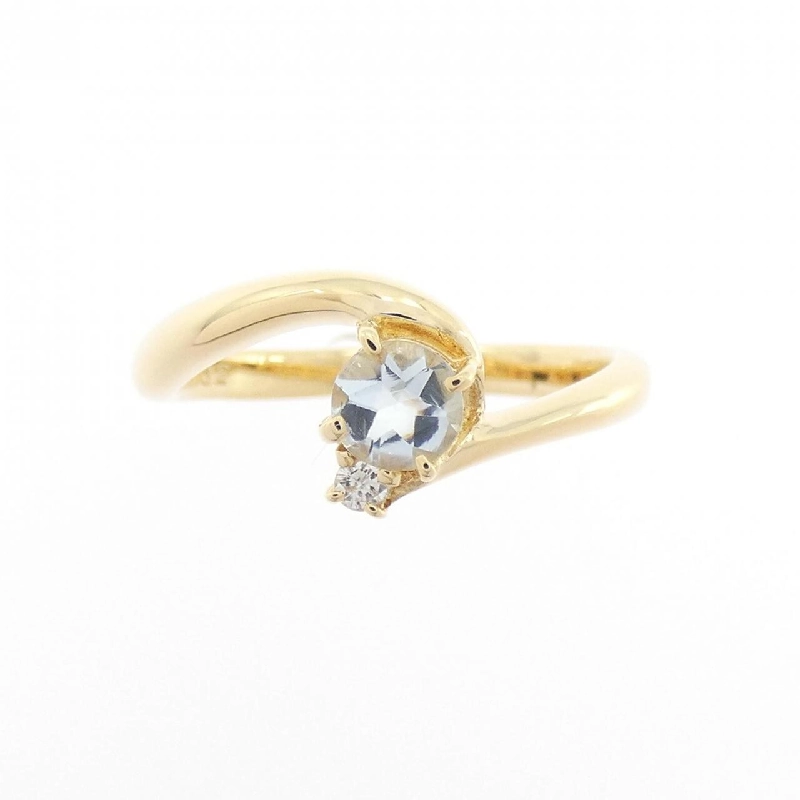 Nhẫn Aquamarine K18YG - Hàng hiệu Authentic 850986
