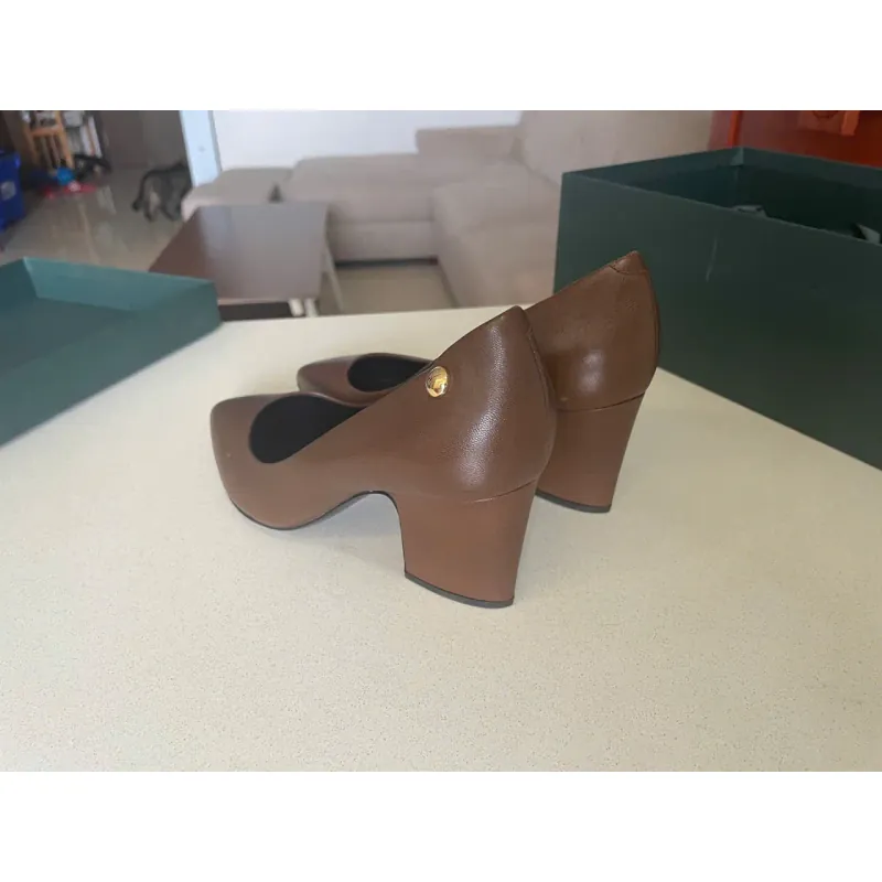 👠 Giày nữ Church’s – da nâu socola, mới 100% 590925