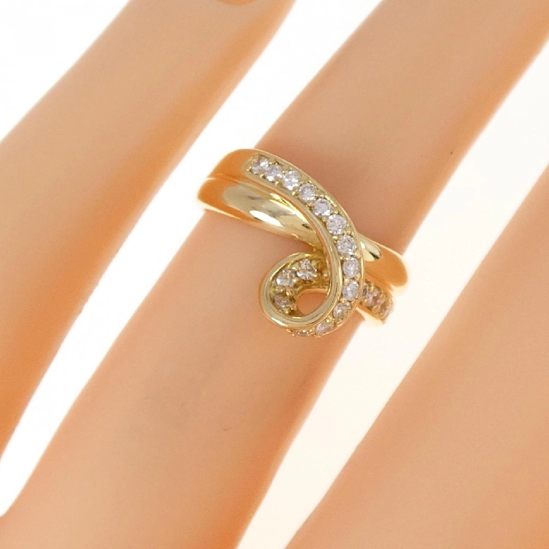 Nhẫn kim cương K18YG 0.23CT 672768