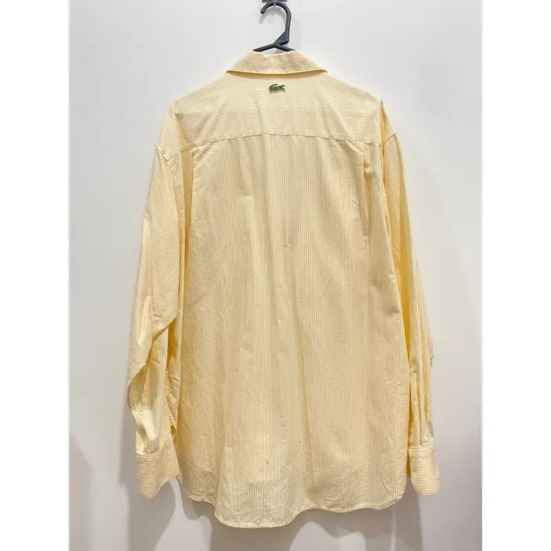 LACOSTE *ÁO SƠ MI DÀI TAY OVERSIZE *MÀU VÀNG SÁNG * MỚI 98% 588233