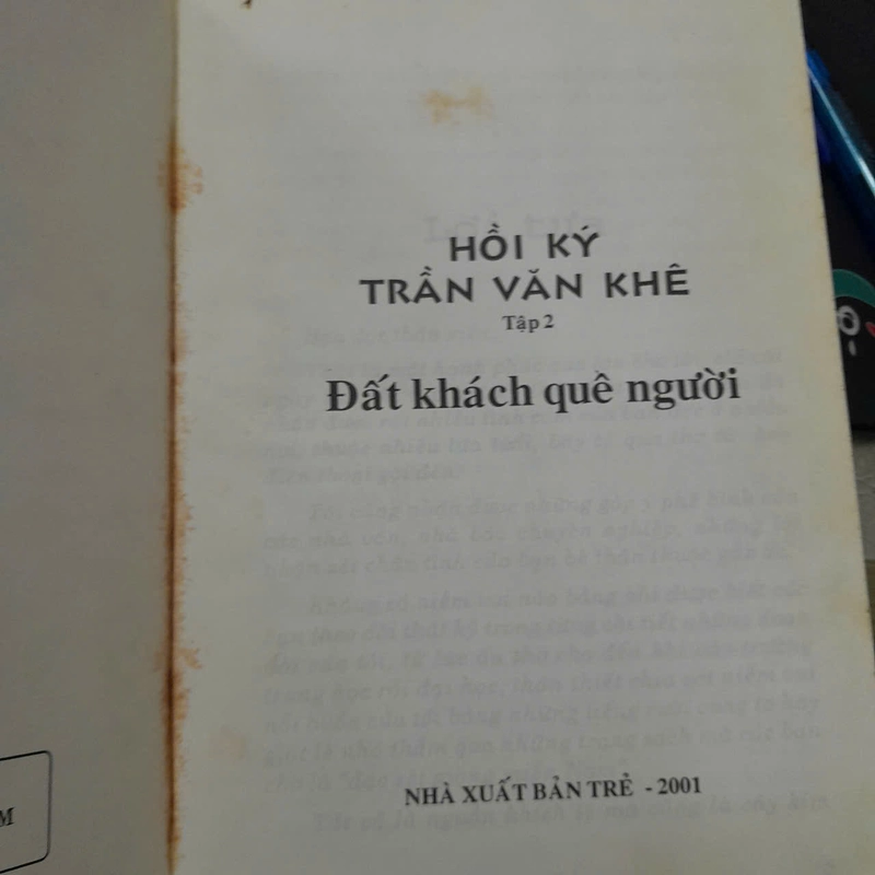 HỒI KÝ TRẦN VĂN KHÊ ( TẬP 2) 506246