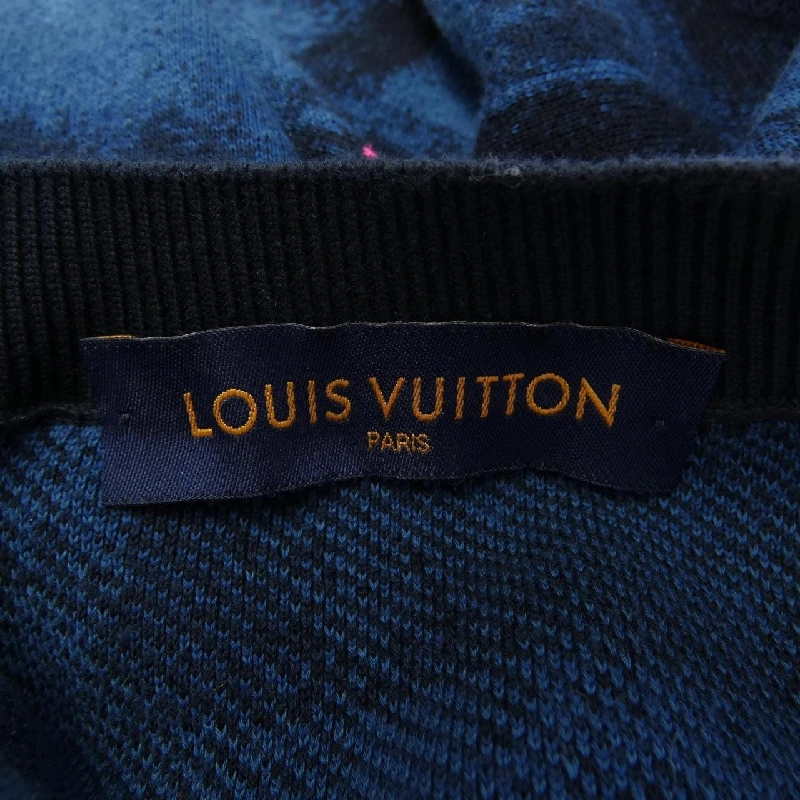 Louis Vuitton LOUIS VUITTON Damier Salt Jacquard Crew Neck HLN14WET6 Áo len - Hàng hiệu Chính hãng 884346