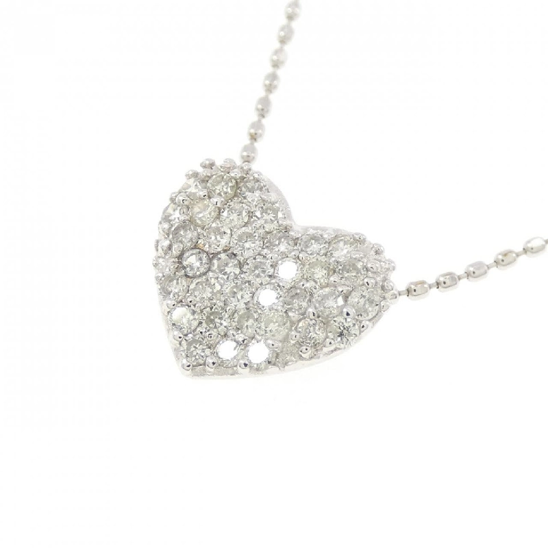 K18WG Dây chuyền kim cương hình trái tim 0.30CT - Hàng hiệu Chính hãng 863115