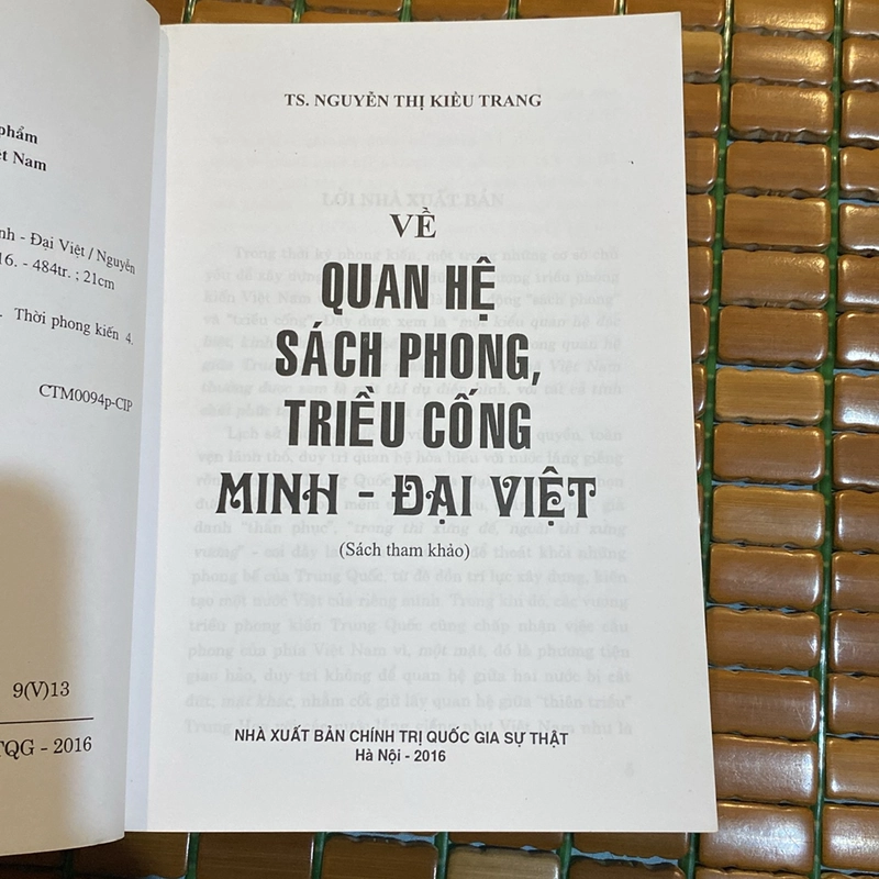 VỀ QUAN HỆ SÁCH PHONG TRIỀU CỐNG MINH - ĐẠI VIỆT 530429