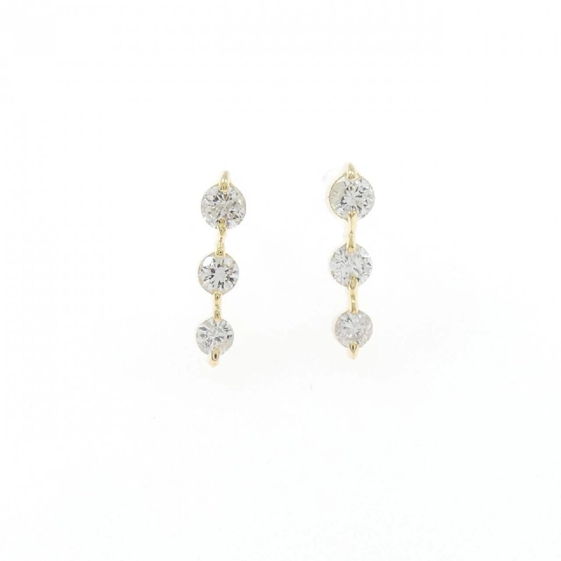 K18YG Bông tai kim cương 0.20CT - Hàng hiệu Chính hãng 864190