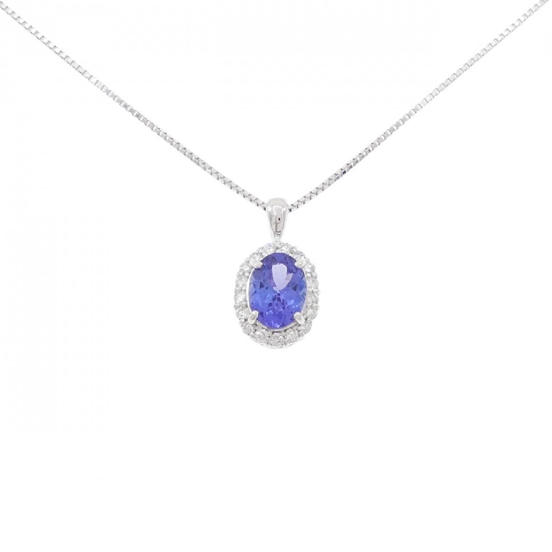 K18WG Đá Tanzanite Dây Chuyền 1.21CT - Hàng hiệu Chính hãng 862736