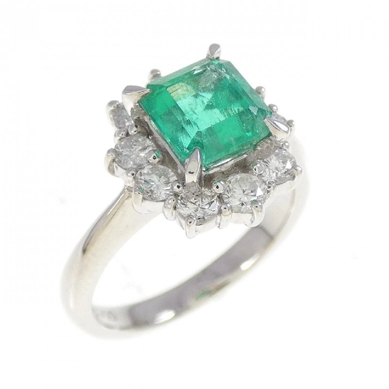 Nhẫn Emerald PT900 1.11CT - Hàng hiệu Chính hãng 852207