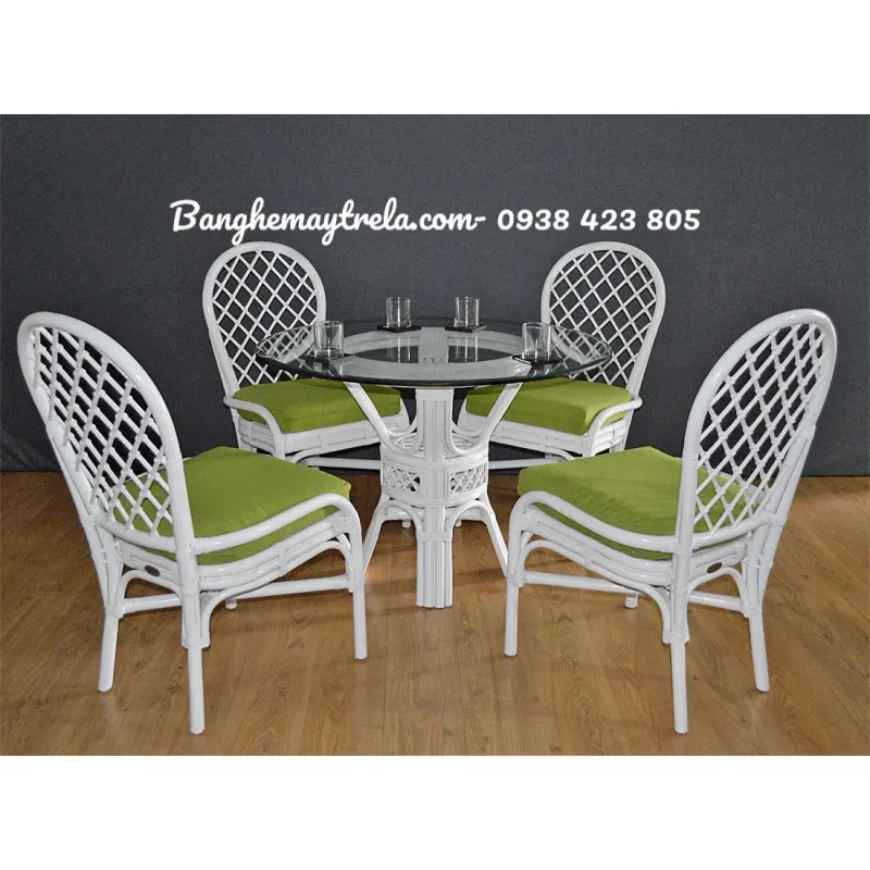 Bàn ghế ăn bằng mây 589225