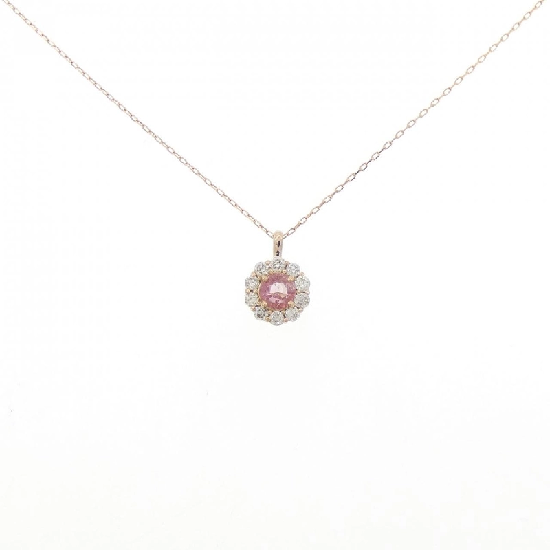 K18PG Sapphire Necklace 0.12CT - Hàng hiệu Authentic 858486