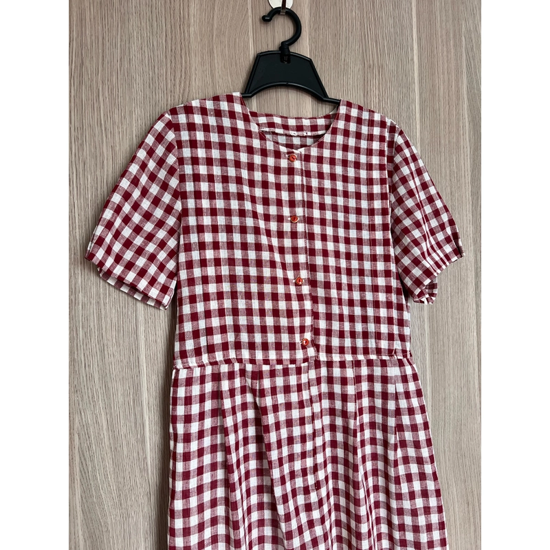 Váy kẻ caro trắng đỏ  494420