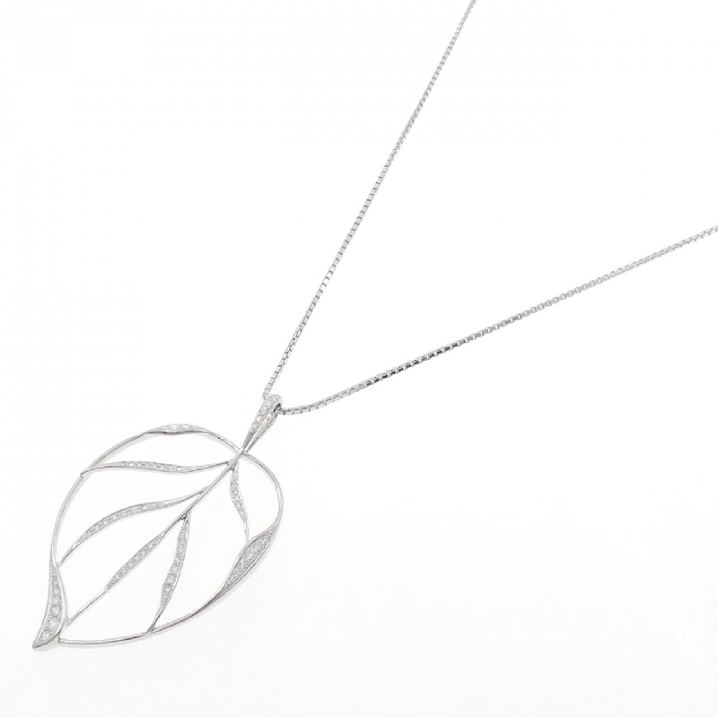 Dây chuyền kim cương PT900/PT850 hình lá 0.70CT - Hàng hiệu Chính hãng 847280