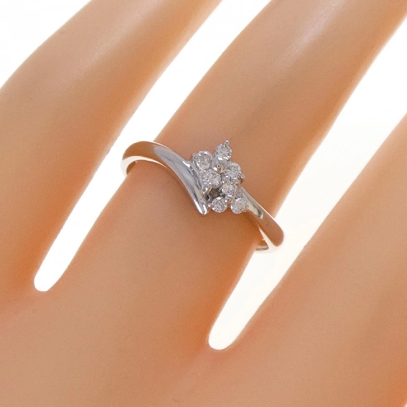 Nhẫn kim cương hoa PT900 0.10CT - Hàng hiệu Authentic 848324