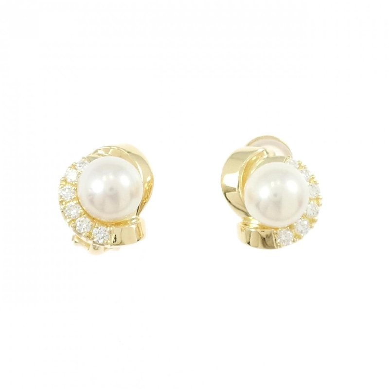 K18YG Bông tai ngọc trai Akoya 8.0mm - Hàng hiệu Chính hãng 869203