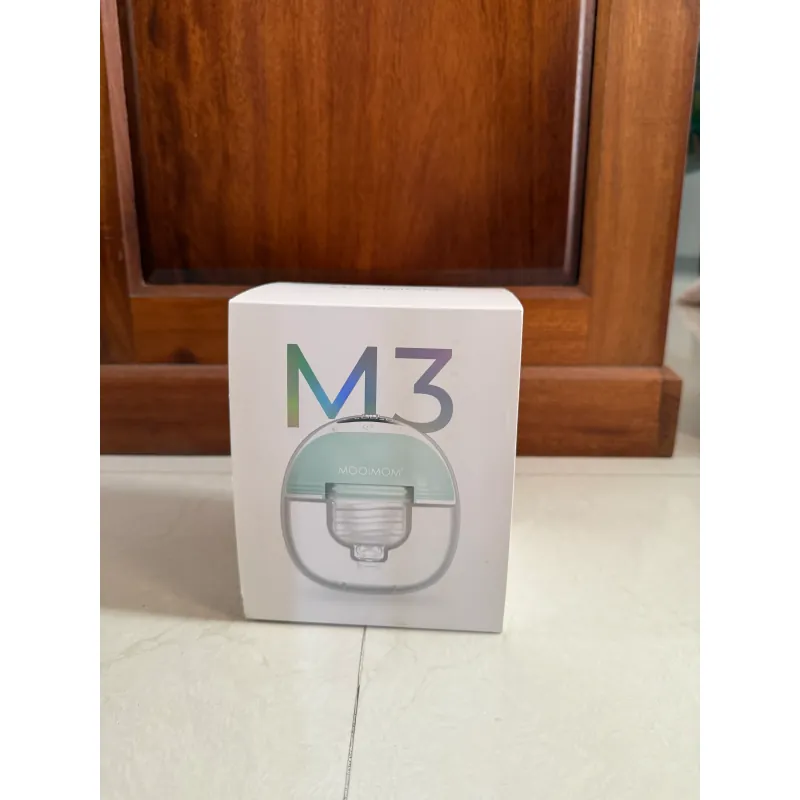 Máy hút sữa điện đôi MOOIMOM M3 hình bóng tròn màu xanh trắng 713984