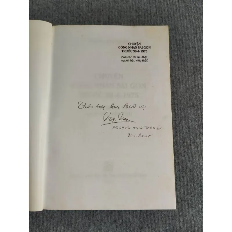 CHUYỆN CÔNG NHÂN SAIGON TRƯỚC 30.4.1975 (VỚI CÁC TÀI LIỆU THẬT, NGƯỜI THẬT, VIỆC THẬT) 694827