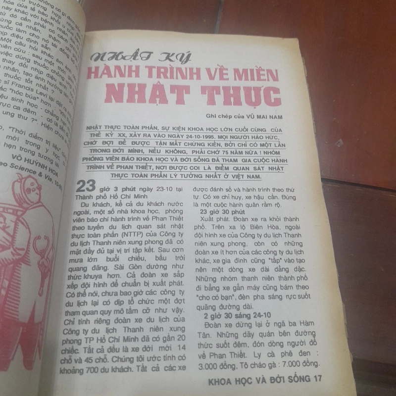 KHOA HỌC VÀ ĐỜI SỐNG số 37 năm 1995 463204