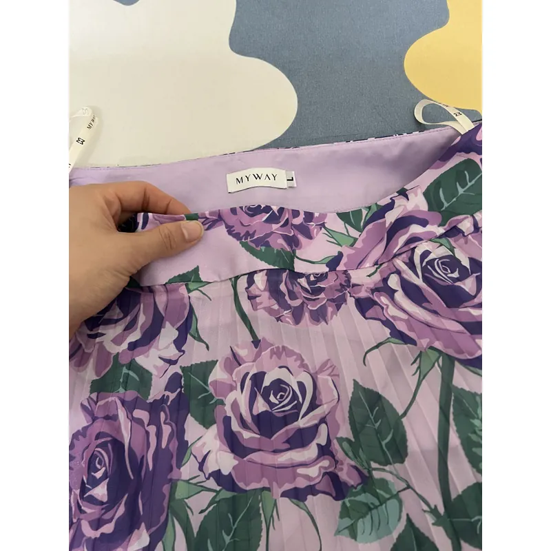 Chân váy hoa vintage chất siêu đẹp siêu xinh siêu mát hàng thiết kế pass rẻ 693502