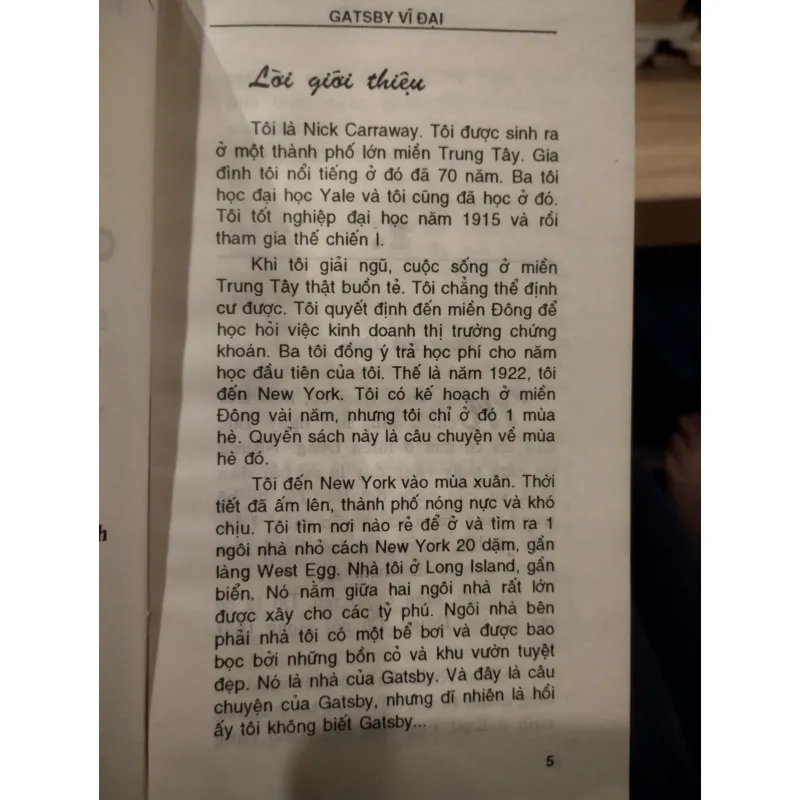 cuốn tiểu thuyết kinh điển "Gatsby vĩ đại"  1025342