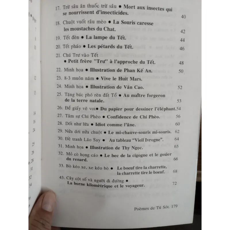tập thơ song ngữ Việt - Pháp có tiêu đề "Cánh thời gian" (tựa tiếng Pháp: AILES DU TEMPS) 958380