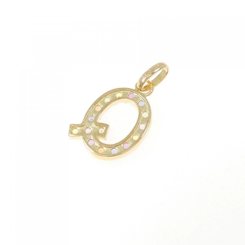 K18YG Chữ cái Q Mặt dây chuyền Sapphire 0.26CT - Hàng hiệu Chính hãng 869439