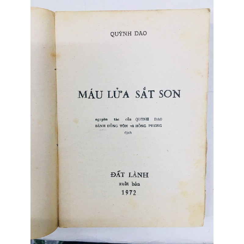 Máu lửa sắt son - Quỳnh Dao 128465