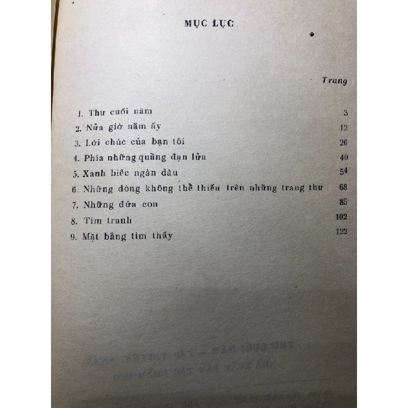 Thư cuối năm 1985 mới 50% ố vàng rách gáy nhẹ Trần Ninh Hồ HPB0906 SÁCH VĂN HỌC 458937