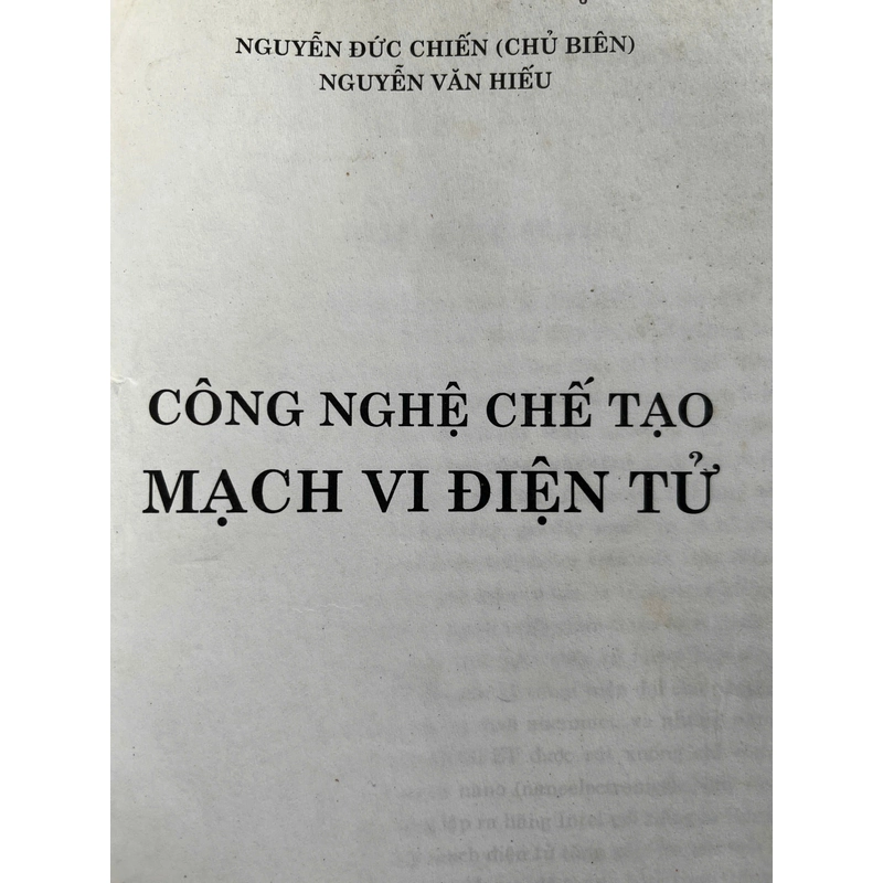 CÔNG NGHỆ CHẾ TẠO MẠCH VI ĐIỆN TỬ 498222