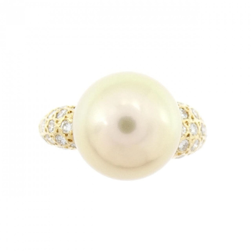 Nhẫn ngọc trai trắng K18YG 11mm 668367