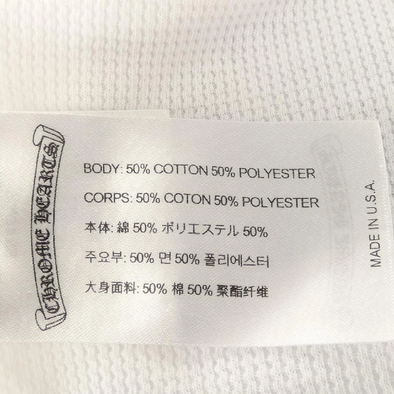 クロムハーツ CHROME HEARTS LS THERMAL CH SCROLL LABEL 408207011******784 T-shirt - Hàng hiệu Authentic 887462