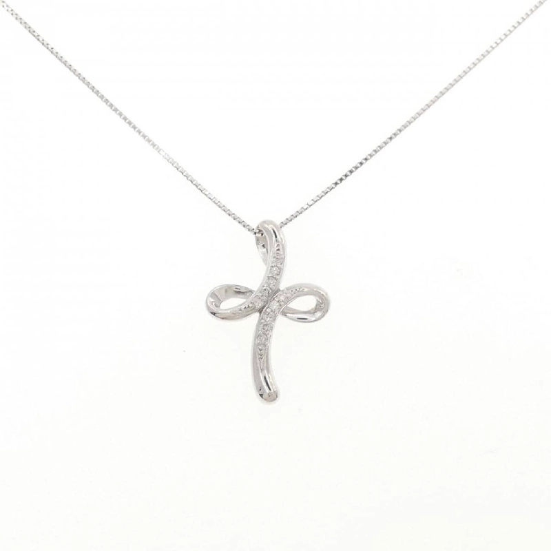 Dây chuyền kim cương K18WG 0.10CT - Hàng hiệu Chính hãng 862518