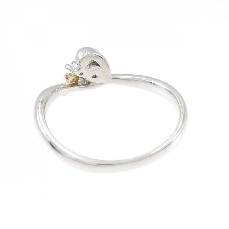 Nhẫn kim cương bướm PT900/K18PG 0.10CT 670230