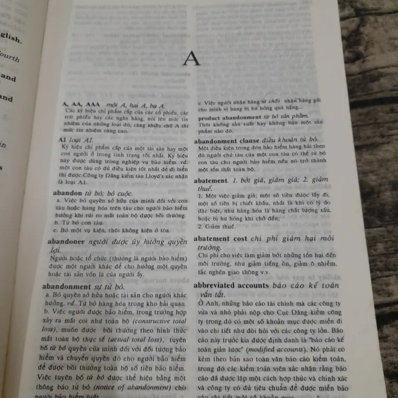 Từ Điển KINH TẾ KINH DOANH ANH -VIỆT. Tb lần 2. CB. Tiến sỹ Nguyễn Đức Dỵ... 763845