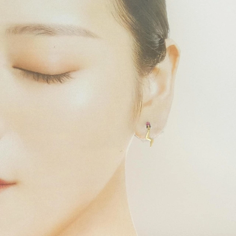 K18YG Garnet Bông tai - Hàng hiệu Chính hãng 864473