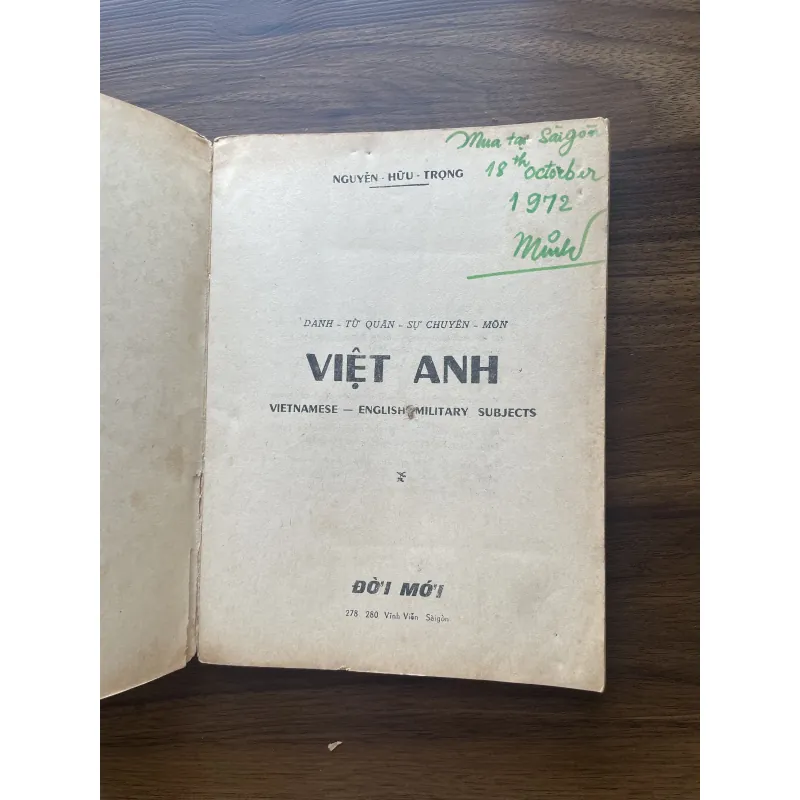 Danh từ Quân sự (Chuyên môn Việt - Anh) 1006736