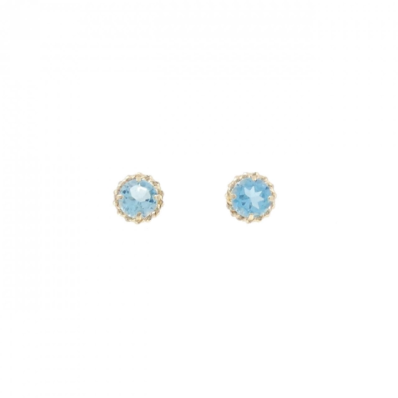 K10YG Blue Topaz Earrings - Hàng hiệu Authentic 874776