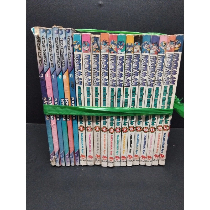 Combo 19 cuốn Rockman mới 60% bẩn bìa, ố nhẹ, tróc bìa, tróc gáy HCM2110 Takamisaki Ryo, Shigeto Ikehara TRUYỆN TRANH 917643