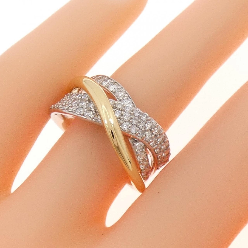 【Sản phẩm mới】Nhẫn kim cương Pave PT900/K18YG 1.04CT 669494